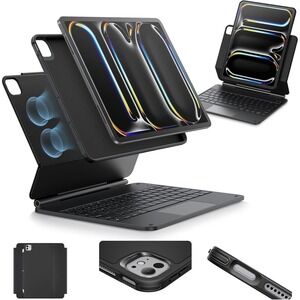 ESR iPad Pro 13 Case‎ Keyboard M4 M5 Magnetic Backlit Trackpad Black